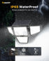 2600LM, IP65 279 4 4 270 2 Packs Ensenior Solar Lights Outdoor Motion Sensor Outdoor Light with Remote Control