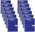 Oxford Spiral Notebook, 12 Pack, 8" x 10-1/2", Bulk College Ruled, Blue Covers, 70 Perforated Sheets