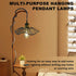 FEYAIM 2 16.7ft E26 E27 Bulb Pcs Plug in Pendant Light, Metal Lampshade with Switch, Light Base, Hanging Lights