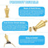 PATIKIL 29.5 72mm 1 Set x Lamp Finials Caps Knob, Solid Brass Lamp Shade Top Decoration Screw Cap Nuts with Brass