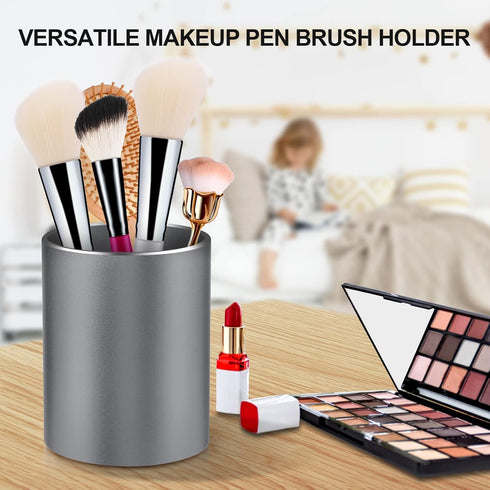 Pen Holder for Desk, Metal Pencil Organizer Cup with Non-Slip Silicone Bottom for Office, School, and Home