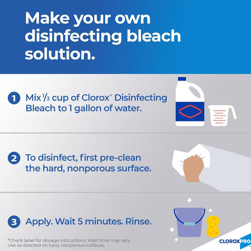 121 Oz, 3 Clorox Ultra Germicidal Bleach, Case
