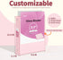SUNEE 3 Ring Binder 1/2 Inch 4 Pack - Clear View Binder Three Ring PVC-Free (Fit 8.5x11 Inches) for School Binder or
