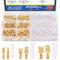 Glarks 720Pcs Male and Female Wire Spade Connector Assortment Kit with Insulating Sleeve for Car Audio