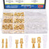 Glarks 720Pcs Male and Female Wire Spade Connector Assortment Kit with Insulating Sleeve for Car Audio