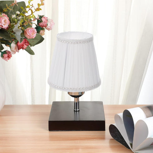 5.12 Inch ARTIBETTER Cloth Clip-on Bubble Lamp Shade Pleated Fabric Cover for Table and Floor Lamps Chandelier Lamp
