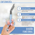 JJ LMS Nursing Scissors - Medical scissors- Blunt Tip Scissors - Stainless Steel - Design - Distinctive Keyring (Blue)