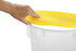 Rubbermaid Commercial Lid (Lid Only) for Round Food Storage Container, Fits 8 Qt. Containers, Yellow (FG572500YEL)