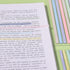 BAYTORY 1380Pcs Transparent Highlighter Tape, Reusable Clear Sticky Tabs for Annotating Books, Office School Supplies