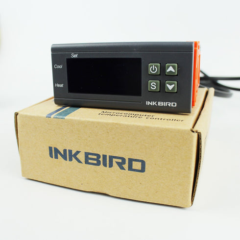 Inkbird All-Purpose Digital Temperature Controller, Fahrenheit & Centigrade Thermostat w Sensor, 2 Relays