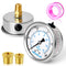 MEANLIN MEASURE 0~200Psi Stainless Steel Pressure Gauge - 1/4" NPT 2.5" FACE DIAL Liquid Filled for Water Oil Air
