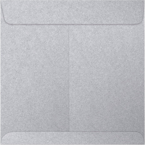 LUXPaper Square Invitation Envelopes | Peel & Press | 8 1/2" x 8 1/2" | 50 Qty Silver Metallic 80lb. Text
