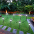 Guangshuohui Outside,8 Pack 10 Solar Lights for Flickering Flame LED Solar Outdoor Lights, Waterproof Solar Garden