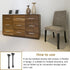 4pcs 20cm(8") uxcell Folding Table Legs, Metal Foldable Table Furniture Legs Laptop Desk Legs Replacement Legs