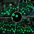 Halloween Decorations Outdoor Solar Scary Eyeball Lights, 2 PACKS 12LED Green Eyeball Swaying Firefly Lights for