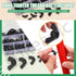 Keadic 110Pcs Nylon Metric Wing Nuts Assortment Set, M3 M4 M5 M6 M8 M10 M12, Black Hand Twist Tighten Butterfly Nut