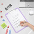 Hongri Plastic 8.5 x 11 Clipboards, Purple A4 Clipboard for Nurses, Students, Teachers, Office and School, Size 12.5 x