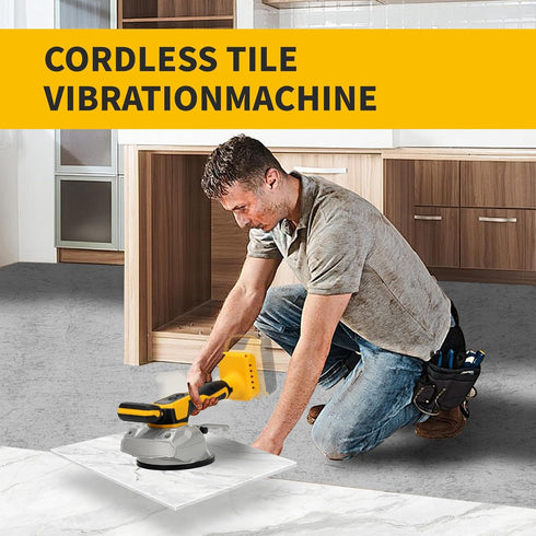 20V 8 Cordless Tile Vibration Leveling Machine for Dewalt Battery, Portable Tile Vibrator Tool with Adjustable Speed