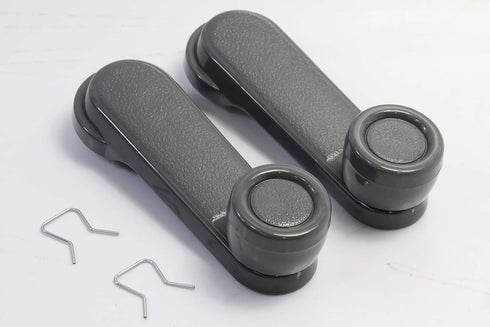 Performance PFM-353353 Gray Window Crank Handles | Pair for Various Nissan Trucks and SUVs
