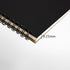 DSTELIN Blank Spiral Notebook, 10 inch x 7.5 inch, 100 Pages / 50 Sheets, Soft Cover Sketch Book, 100GSM, Black, 1-Pack