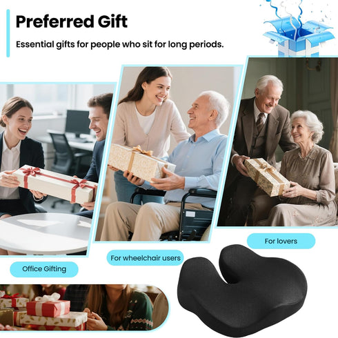 Tailbone CXC Memory Foam Seat Cushions for Office Chair Pressure Relief Seat Cushion for Desk Chair, Car, Wheelchair