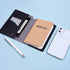 Wisdompro 2 Pack Journal Cover, PU Leather Notebook Cover for 3.5" x 5.5" Pocket Notebooks - Black