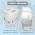 ELAZEKES 7x6x10 Frozen 8 Pack Packaging Small Insulated Shipping Boxes for Food, Double Insulated Carton with Aluminum