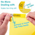 Multicolor Plastic Binder Dividers with One Front Pocket, Tab Binder Divider for 3 Ring Binder, 10 Pack