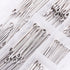 Glarks 90Pcs 304 Stainless Steel Cotter Pin Clip Assortment Kit - Key Fastener Fitting