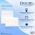 Bright White A6 Envelopes for Invitations - 4" x 6" (4 3/4" x 6 1/2") - 100 Square Booklet Flap Envelopes