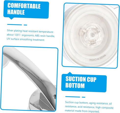 2pcs Lurrose Bathroom Fixtures Grab Bars for Shower Knobs Suction Grip Bars Door Handles for Seniors Elderly