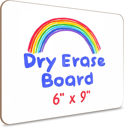 Scribbledo Small White Board, 6x9 Inch Dry Erase Mini Whiteboard for Students, Office Kitchen Handheld