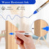 12 Prasacco Pcs Long Head Deep Hole Multi-Purpose Long Nib Marker Waterproof Deep Reach Construction Markers Quick Dry