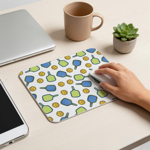 Trenstise 9.5x7.9 Inch Pickleball Gifts Mouse Pad for Desk, Gifts for Pickleball Lovers, Pickle Ball Mousepads