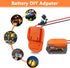 Power Wheel Adapter for AEG RIDGID 18V MAX Lithium Battery, 2 Packs with Fuses & Wire Terminals for DIY RC Car Toys