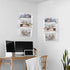 EASEPRES 8 Pack Clear Single Pocket Hanging File Organizer, Plastic Wall Mount Paper Holder for Office, School, Home