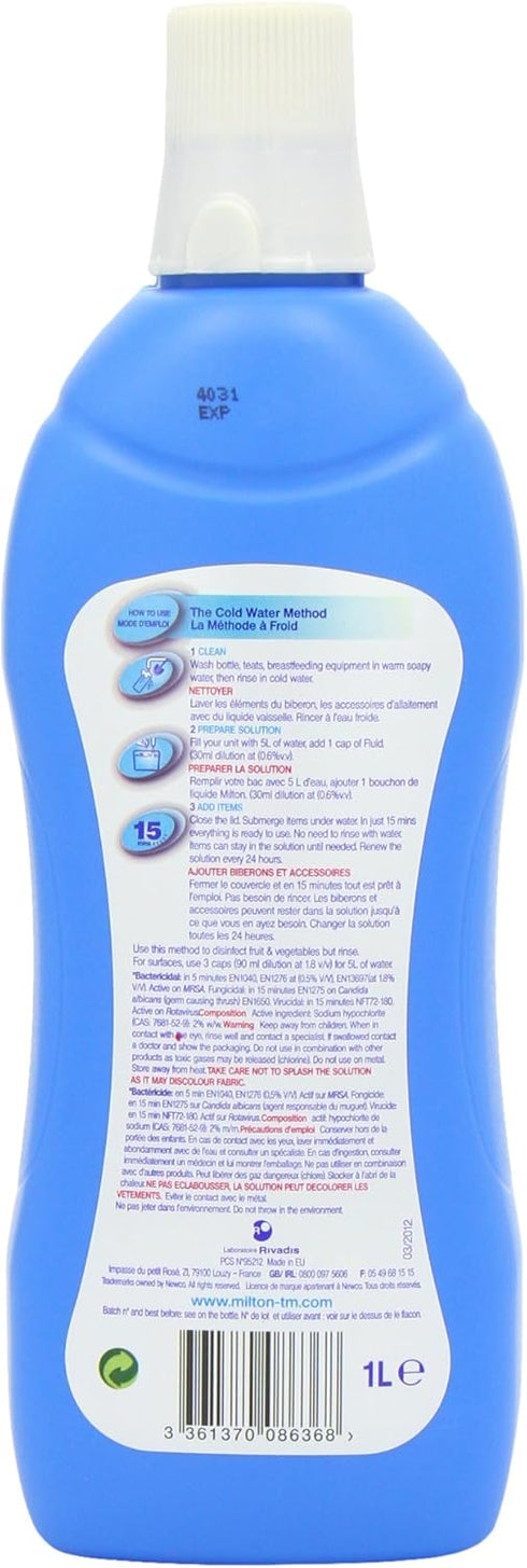 Milton 1 Sterilising Fluid, Litre