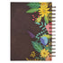 Christian Art Gifts Journal w/Scripture With God All Things Are Possible Mathew 19:26 Bible Verse Floral 192 Ruled Pages, Large Hardcover Notebook, Wire Bound
