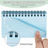 750 15 3x5 Inch Pcs/ Pads Spiral Index Cards Ruled Flash Cards with Ring Colorful Punched Lined Note Card Book