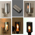 1 5/8 inch 3 Pack Smoke Gray Modern Glass Cylinder Lamp Shade, Replacement Glass Globe or Cover for Light Fixture