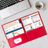 Habgp 100 Pack Plastic Folders with Pockets - 5 Color Heavy Duty Two Pocket Folder Business Card Holder for Office