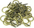 50 Pieces 1-1/2 inch Cup Screw Hooks, Bronze Screw-in Hooks for Ceiling, Hanging, Self-Tapping Screws
