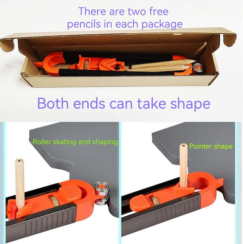 Precise Contour Scribe Tool for Woodworking, Upgrade Measuring Tools with Lock for Pencil, Professional Joiner