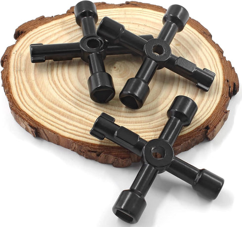 3Pcs 4-Way Multi-Functional Utilities Key, Electric Cabinet Keys for Elevator, Water Meter Valve, and Control Cabinet