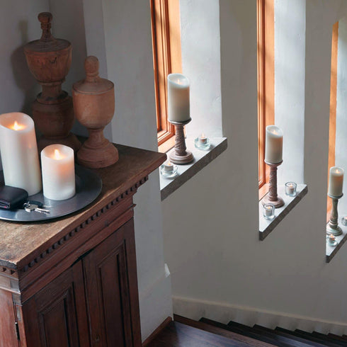 Novelty Place Flickering LED Candles - Lifelike Swinging Flame Battery Powered Realistic Flameless Candle