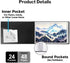 Dunwell 11x17 Portfolio Binder Folder (Black, Horizontal) with Plastic Sleeves, 24 Pockets, Large Art Presentation Book