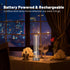 Mini Minimalist Tabe Lamp with Breathing Effect, Cordless LED Desk Lamp Rechargeable Modern Night Lights Portable Lamp