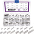 Swpeet 140Pcs 16 Sizes Stainless Steel Round Ended Feather Key Parallel Drive Shaft Keys Set