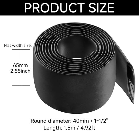OLIREXD 3:1 Waterproof Heat Shrink Tubing - Adhesive-Lined Wire Wrap Tube Insulation for DIY (Dia 1.6"(40mm))