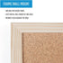 MasterVision Cork Push Pin Bulletin Board, 12" x 18" with Pine Wood Frame and Wall Mount Kit